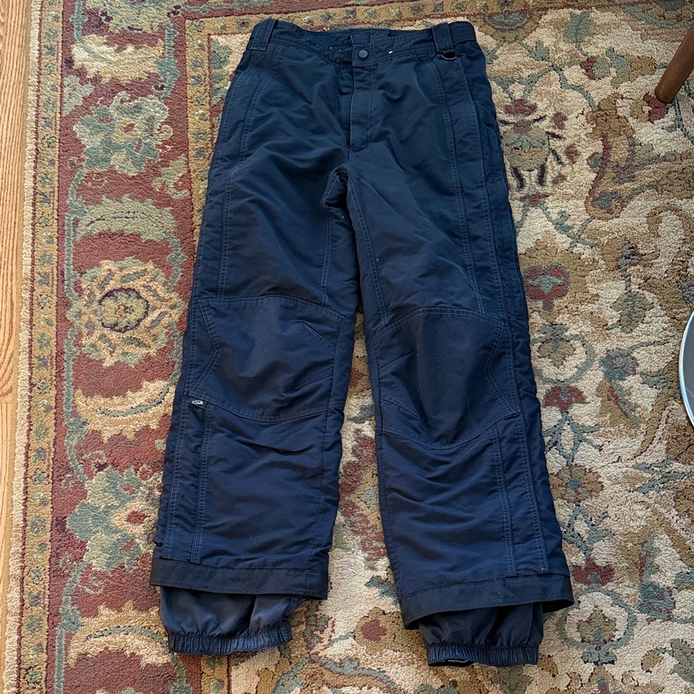 Women’s Juniors Obermeyer Mach1 Black Snow Pants Adjustable Waist Size 18
